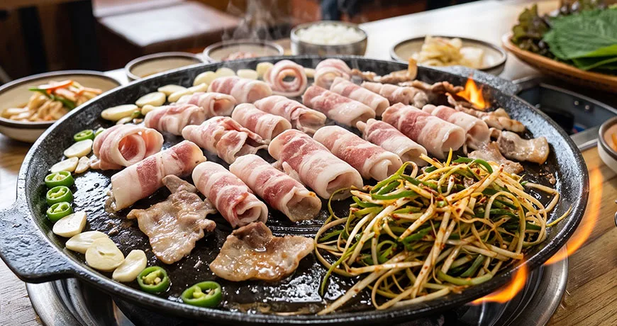 Grilled Thin-sliced Pork Belly | 대패삼겹살